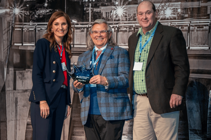 Steve Sukup receiving award